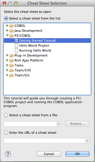 P3/COBOL Getting Started